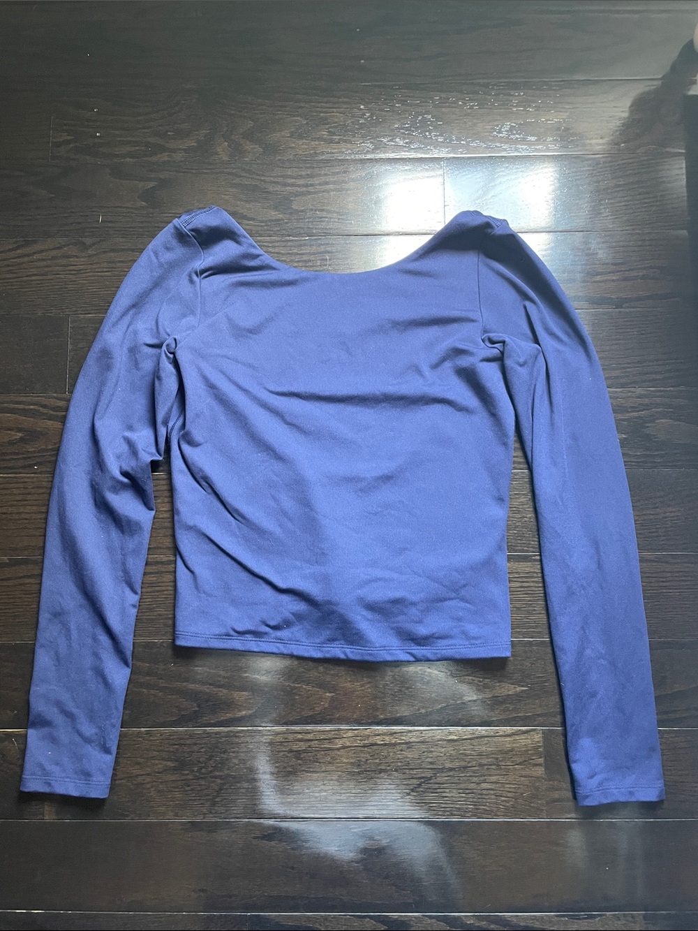 aerie Offline Navy Blue Open Back Top